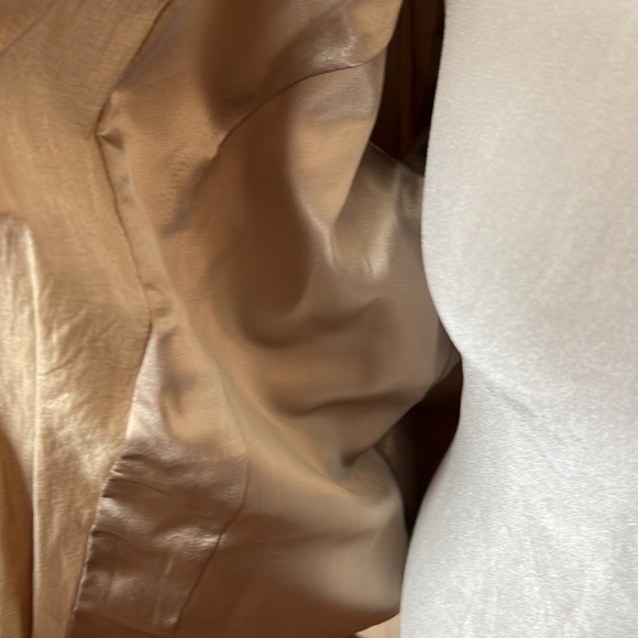 Chico’s long sleeve Jacket Blazer with metallic gold - Picture 5 of 9